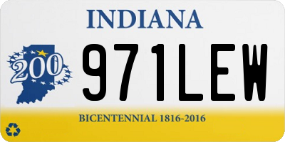 IN license plate 971LEW