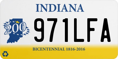 IN license plate 971LFA