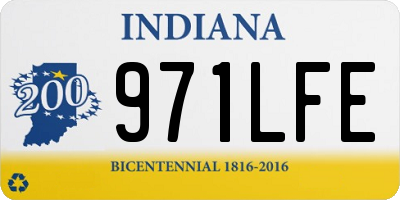 IN license plate 971LFE