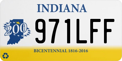 IN license plate 971LFF