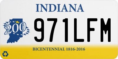 IN license plate 971LFM