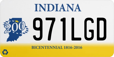 IN license plate 971LGD