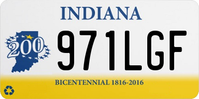 IN license plate 971LGF