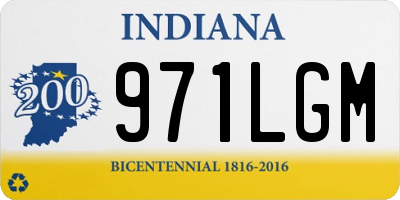IN license plate 971LGM