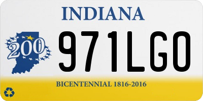IN license plate 971LGO