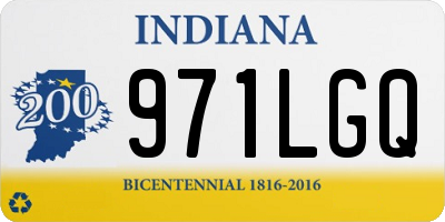 IN license plate 971LGQ
