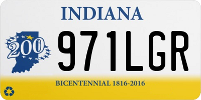 IN license plate 971LGR