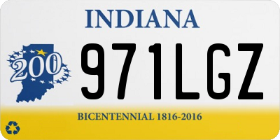 IN license plate 971LGZ