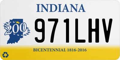 IN license plate 971LHV