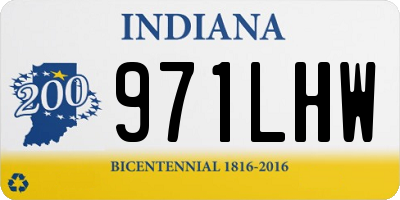 IN license plate 971LHW