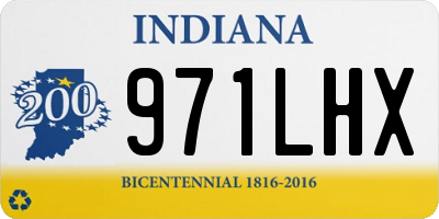 IN license plate 971LHX