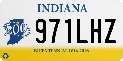 IN license plate 971LHZ