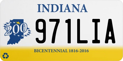 IN license plate 971LIA