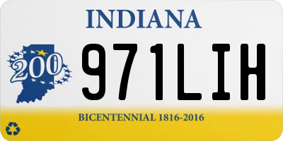 IN license plate 971LIH