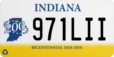 IN license plate 971LII