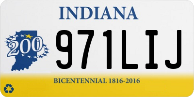 IN license plate 971LIJ