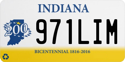 IN license plate 971LIM