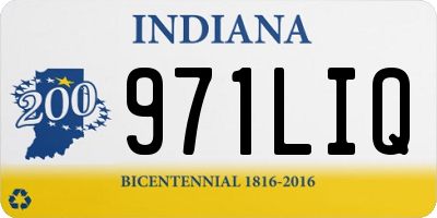 IN license plate 971LIQ