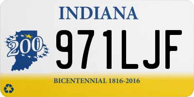 IN license plate 971LJF