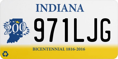 IN license plate 971LJG