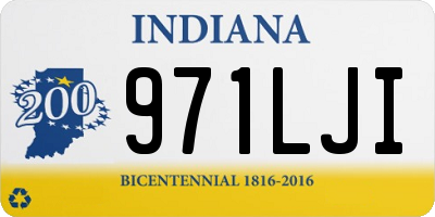 IN license plate 971LJI