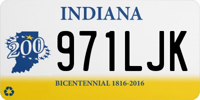 IN license plate 971LJK