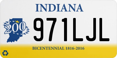 IN license plate 971LJL