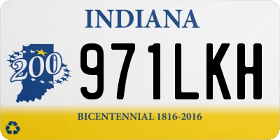 IN license plate 971LKH