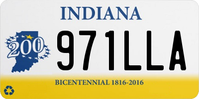 IN license plate 971LLA