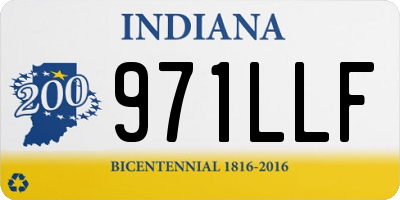IN license plate 971LLF