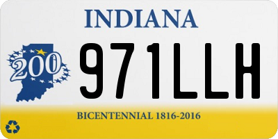 IN license plate 971LLH