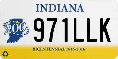 IN license plate 971LLK