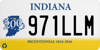 IN license plate 971LLM