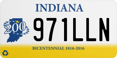 IN license plate 971LLN