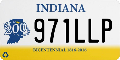 IN license plate 971LLP