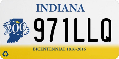 IN license plate 971LLQ