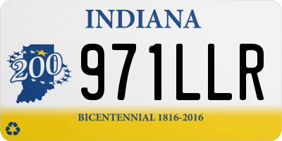IN license plate 971LLR