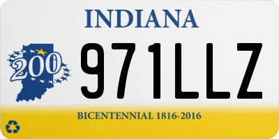 IN license plate 971LLZ
