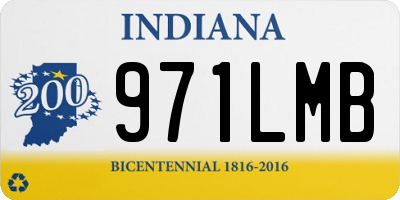 IN license plate 971LMB