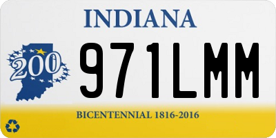 IN license plate 971LMM