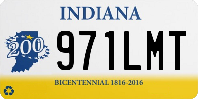 IN license plate 971LMT