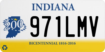 IN license plate 971LMV