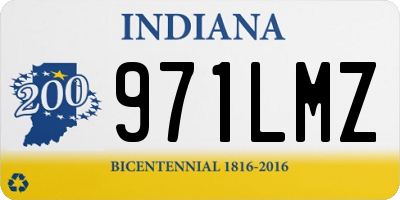 IN license plate 971LMZ