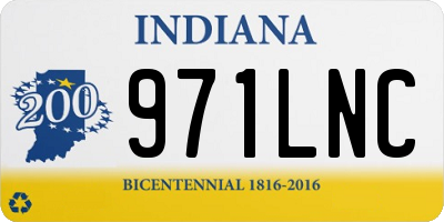 IN license plate 971LNC