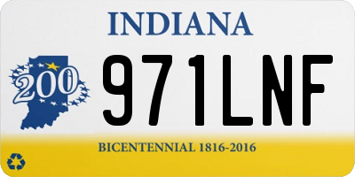 IN license plate 971LNF