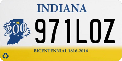 IN license plate 971LOZ
