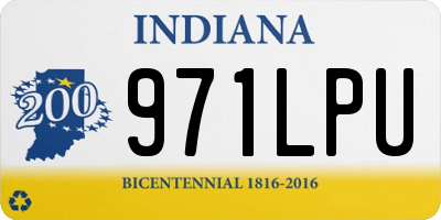 IN license plate 971LPU
