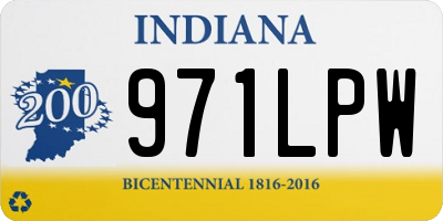IN license plate 971LPW