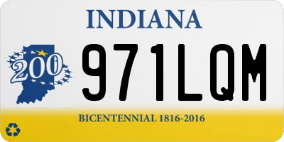 IN license plate 971LQM