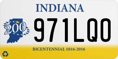 IN license plate 971LQO